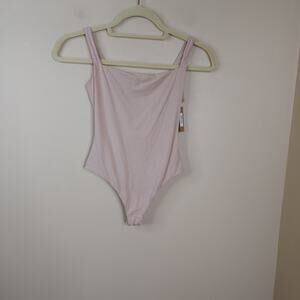 Skims Fits Everybody Square Neck Sleeveless Bodysuit in Mica Size S